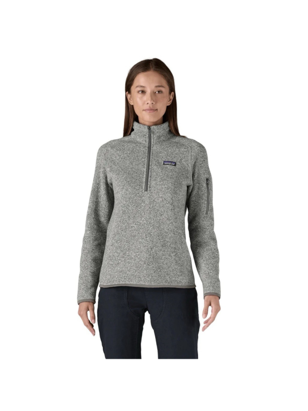 Patagonia Women's Better Sweater Heather Gray Fleece Jacket Full Zip S